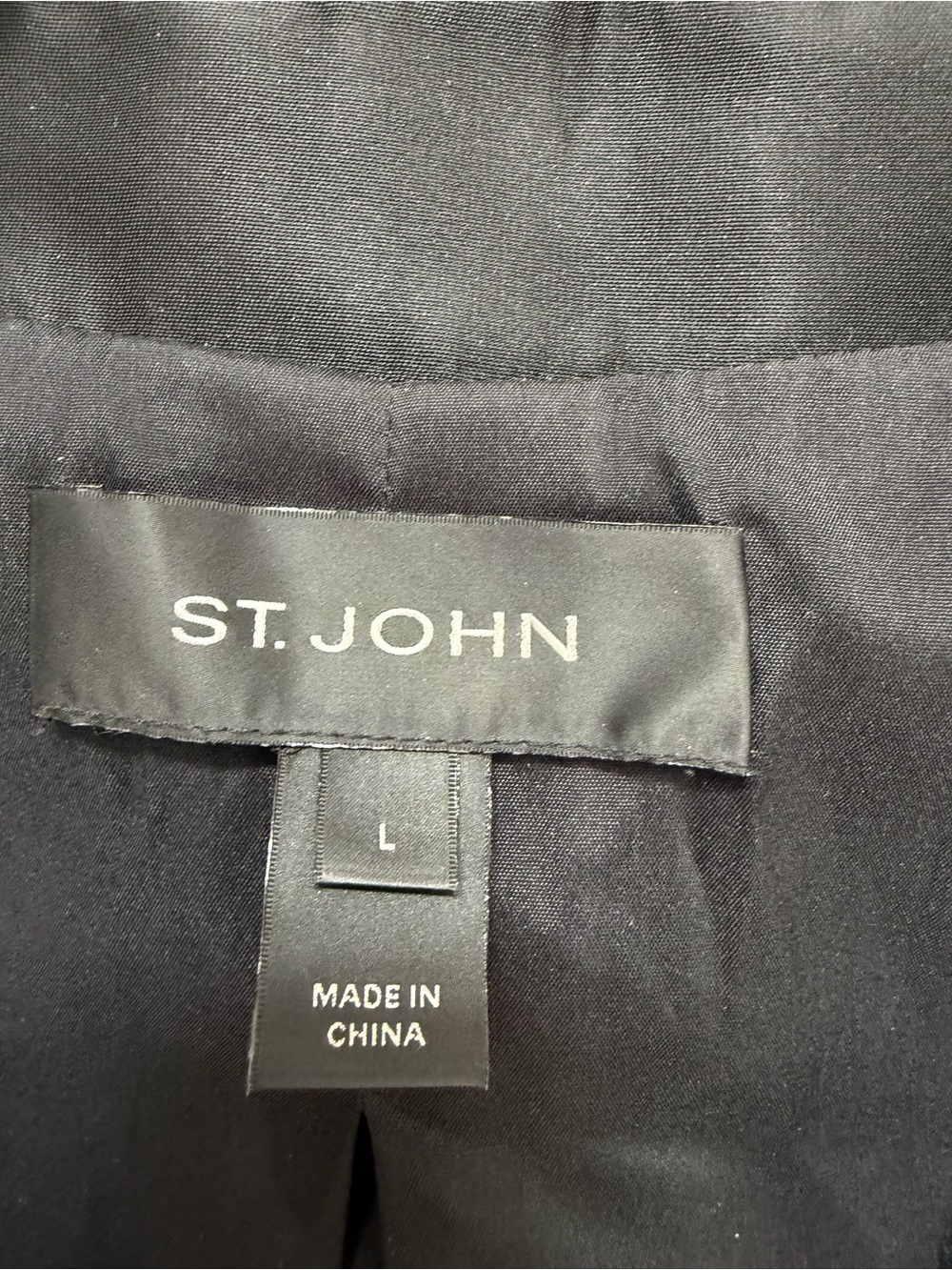 St. John Black Jacket Large - Picture 2 of 5